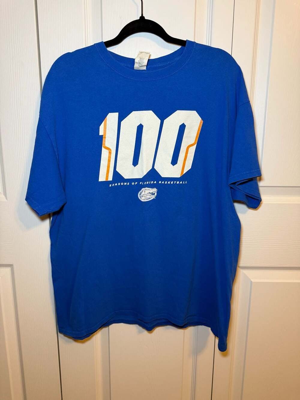 Florida Gators 100 Seasons Basketball T-Shirt XL Chevrolet Gildan Blue